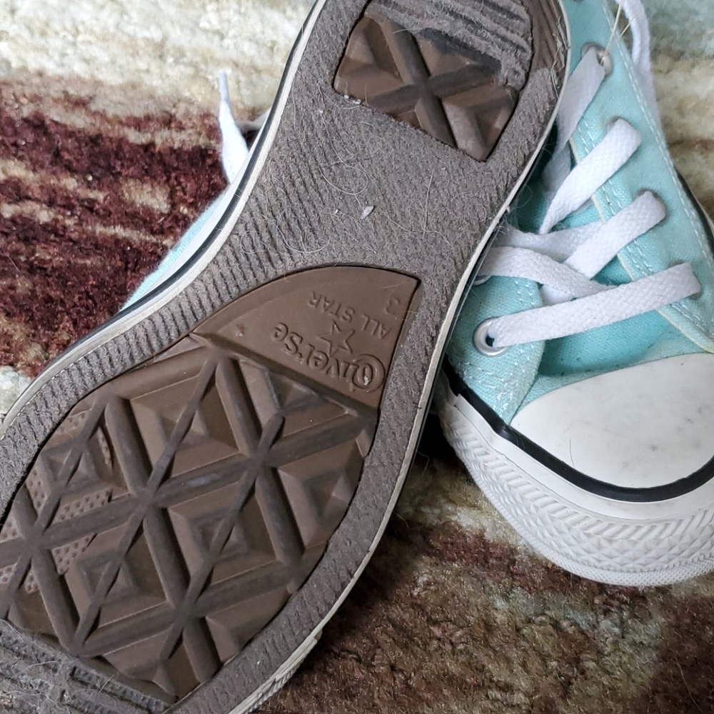 COPY - Beautiful aqua converse - Picture 2 of 2